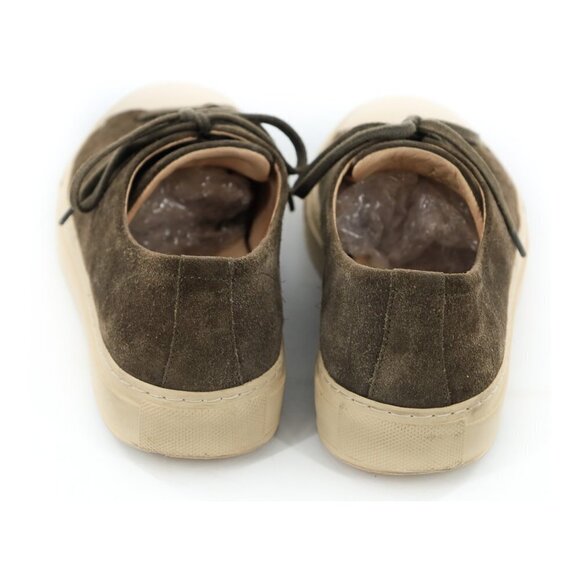 ALEX ARIGATO Olive Green Suede Cap Tope Lace Up Low Top Sneakers - Picture 5 of 10